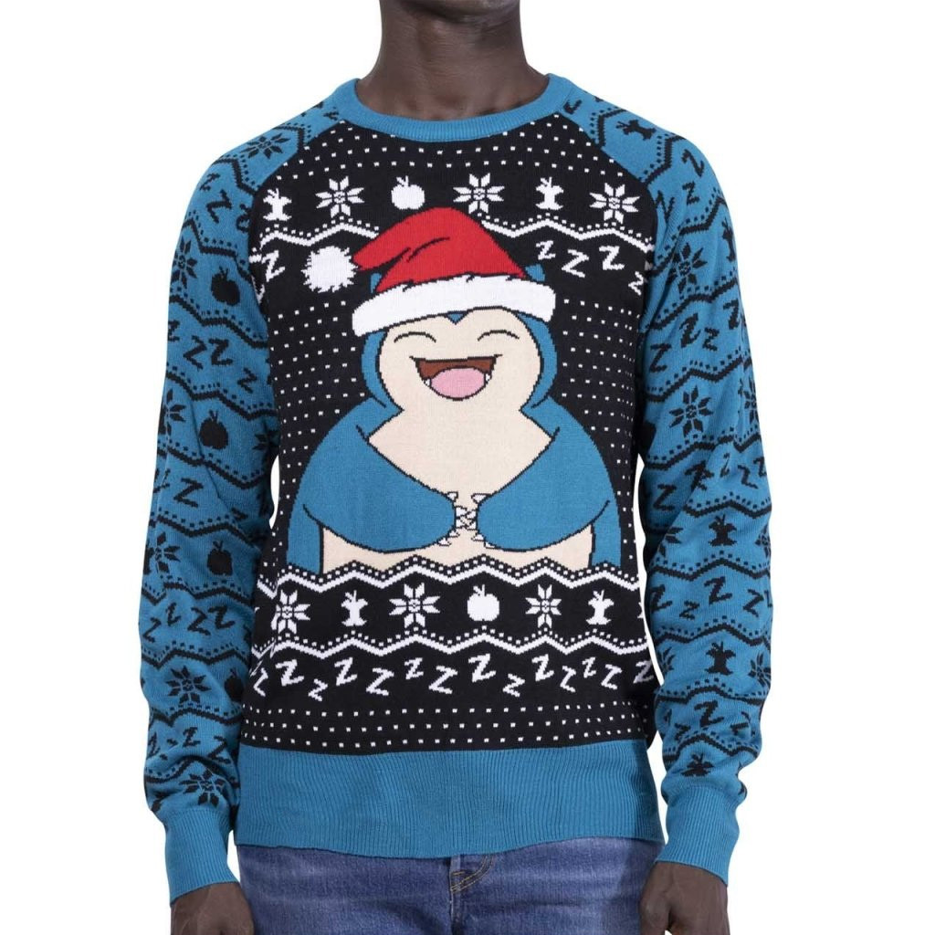 Pokemon Merch Snorlax Holiday Sweater Christmas Present Ideas For Boyfriend