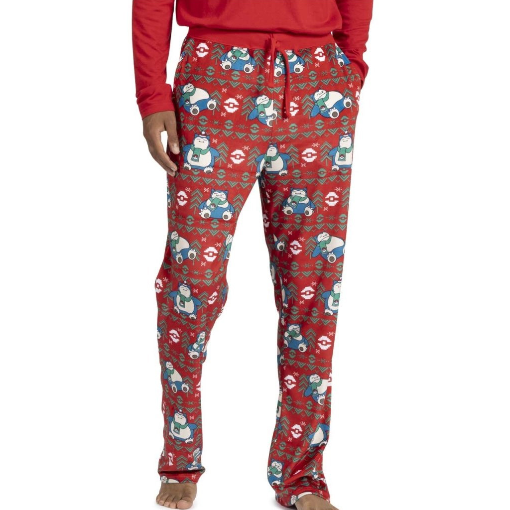 Pokemon Merch Snorlax Restful In Red Sweatpants Christmas Gifts For Guys