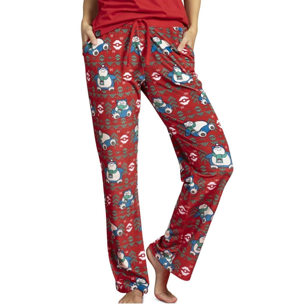 Pokemon Merch Snorlax Restful In Red Sweatpants Xmas Gifts For Sister