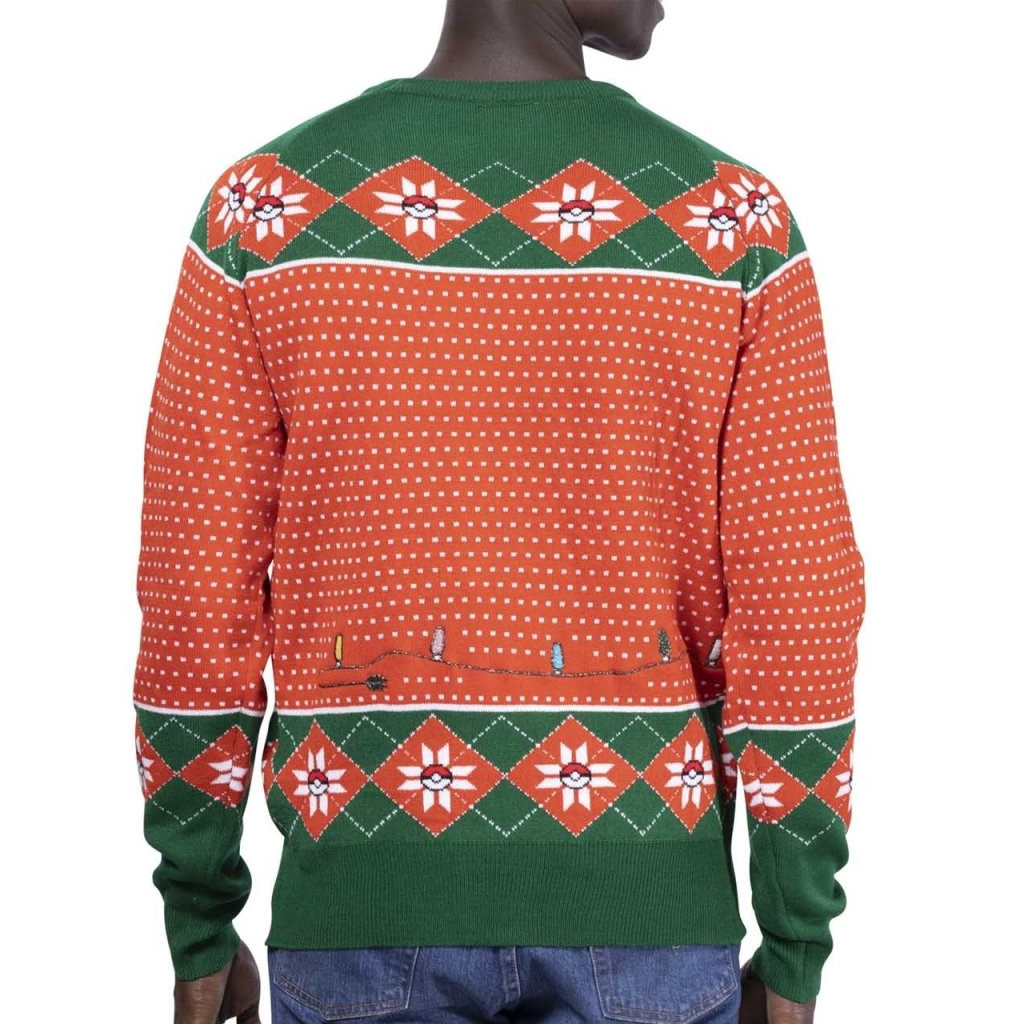 Pokemon Merch Stantler Holiday Lights Sweater Christmas Gifts For Friends