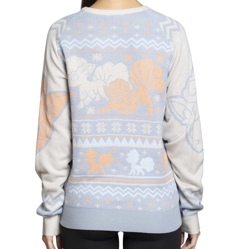 Pokemon Merch Vulpix And Alolan Vulpix Snowflake Sweater Xmas Gifts For Her Pokemon Merch Vulpix And Alolan Vulpix Snowflake Sweater Xmas Gifts For Her
