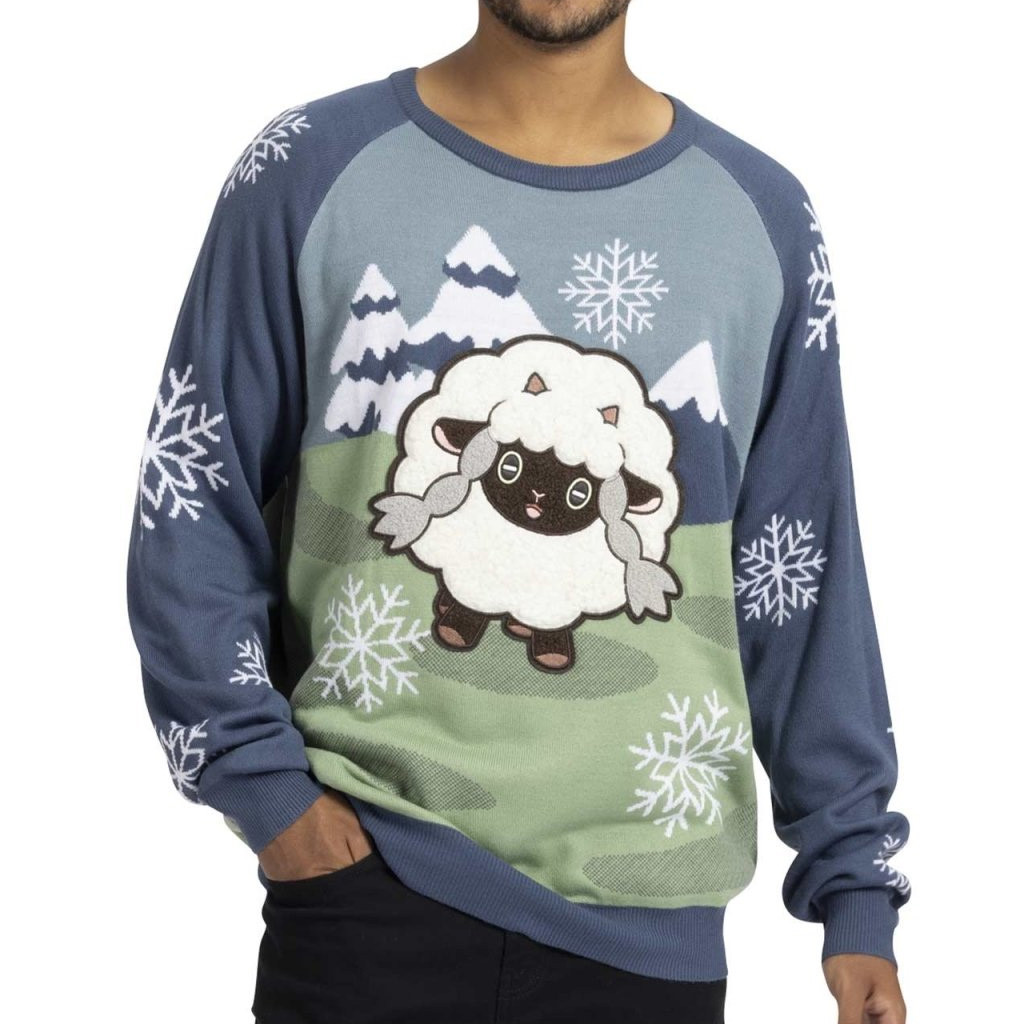 Pokemon Merch Wooloo Winter Wonderland Sweater Christmas Ideas For Boyfriend