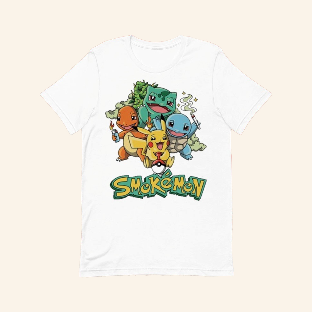 Pokemon SmokeMon T-shirt Funny Cute Shirt Birthday Gift For Son