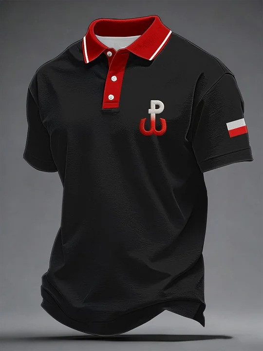 Poland Fighting Symbol PW Polo Shirt Polish Resistance Heritage Patriot Apparel Gift For Poland Lovers