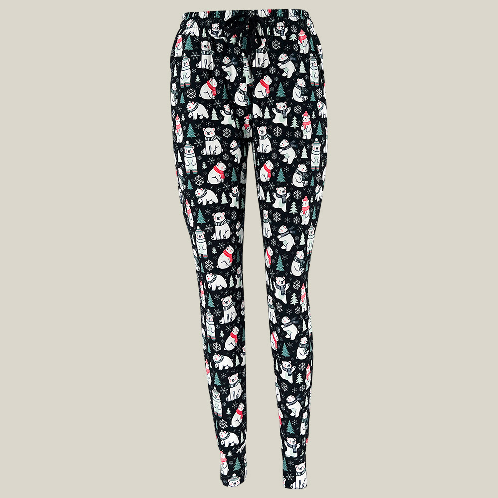 Polar Bear Parade Joggers Animal Themed Women's Yoga Leggings Gifts For Bear Lovers