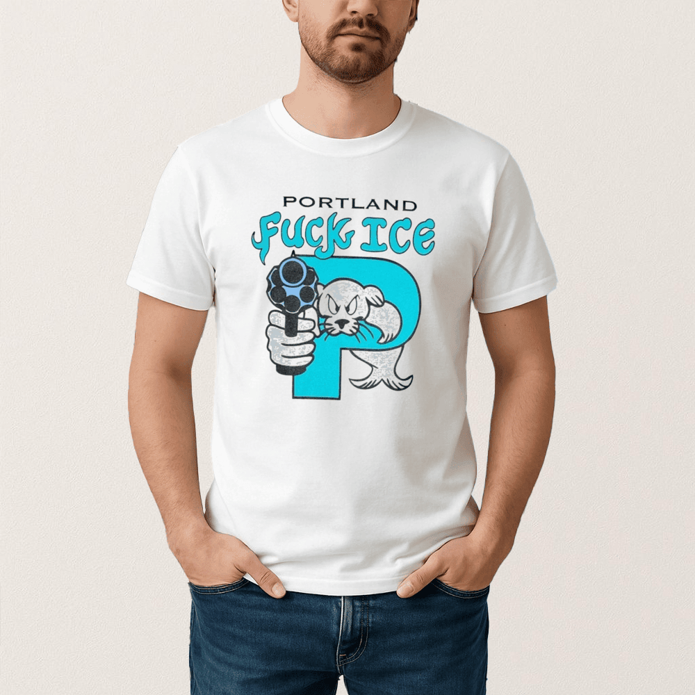 Polar Bear Portland F Ice T-Shirt Political Themed Abolish ICE Shirt Gift For Supporter