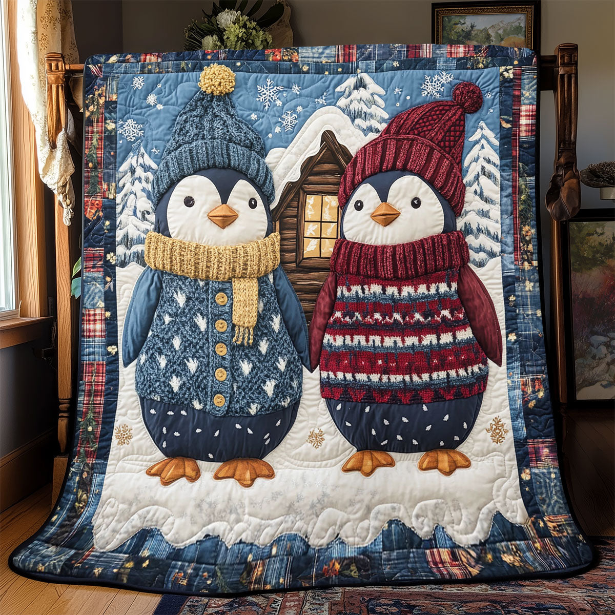 Polar Joy Quilt Beautiful Quilt Blanket Gift for Cozy Living