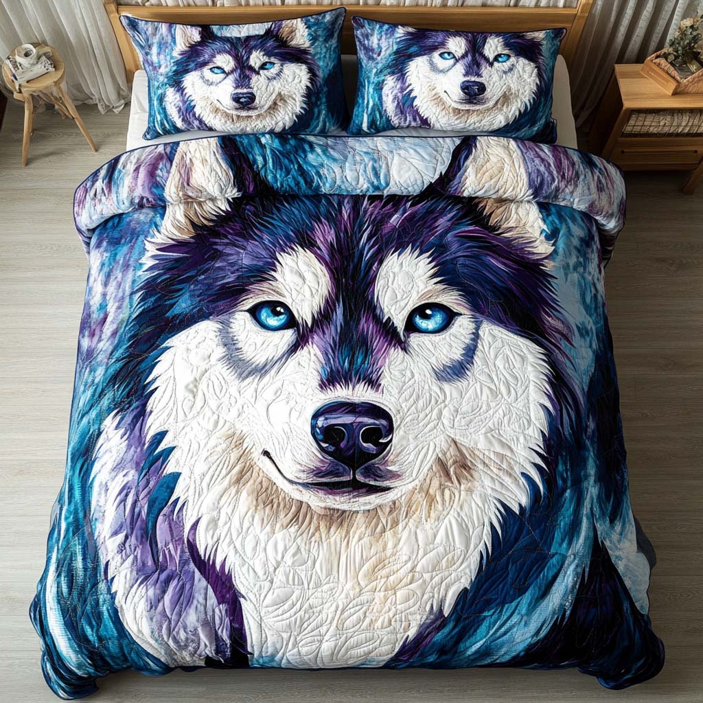 Polar Stare Quilted Bedding Set Trendy Bedding Set for Bedroom Makeover
