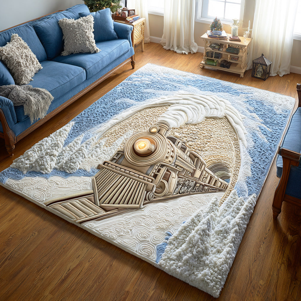 Polar Train Trail Area Rug Foyer Christmas Decor Christmas Presents For Son