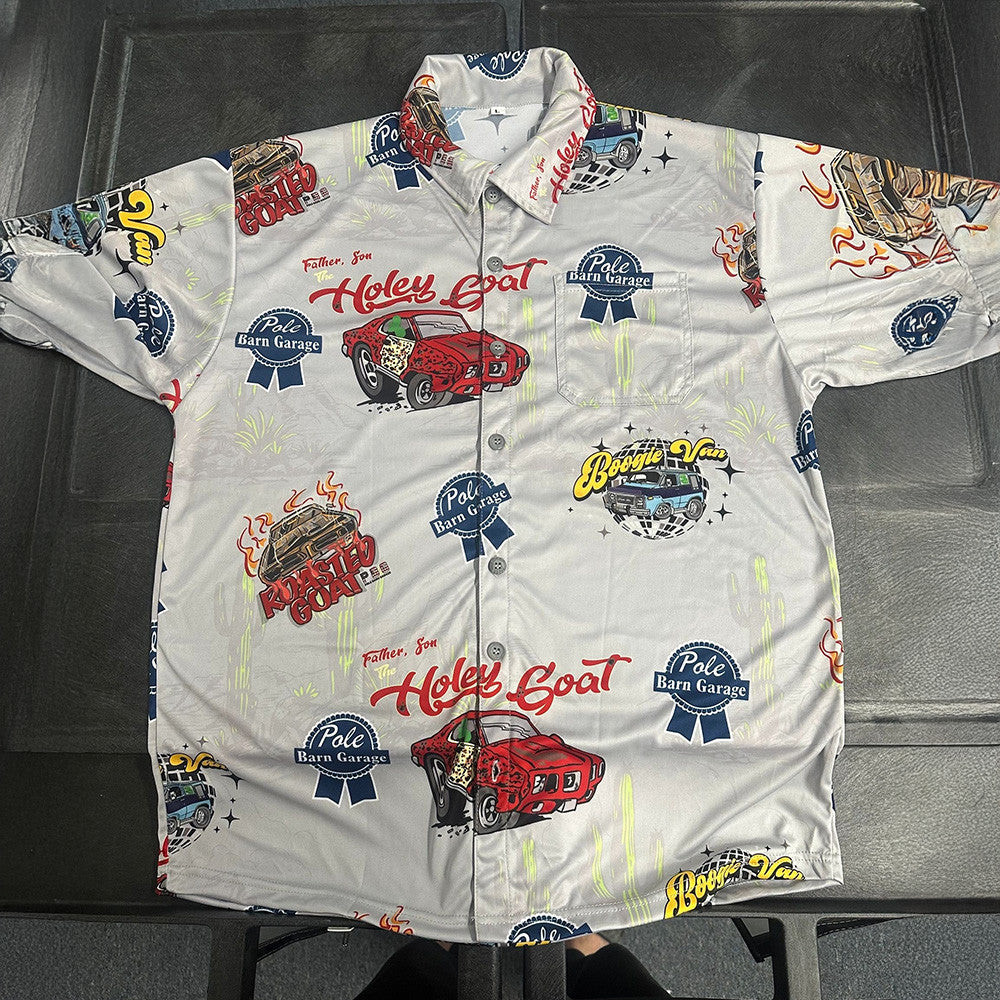 Pole Barn Garage Merch Pole Barn Garage Hawaiian Shirt PBG Merch Good Fathers Day Gifts