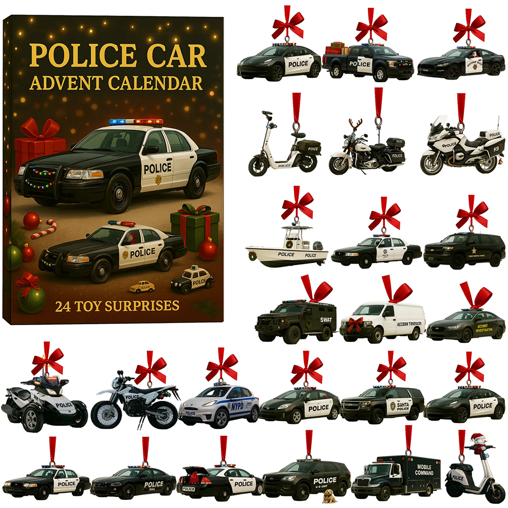 Police Car Advent Calendar 2025 Holiday Countdown Calendar Xmas Gifts For Son In Law