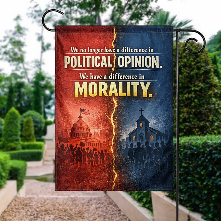 Political Morality Flag We Have A Difference In Morality Garden Flag Patriotic Home Decor Best Gift