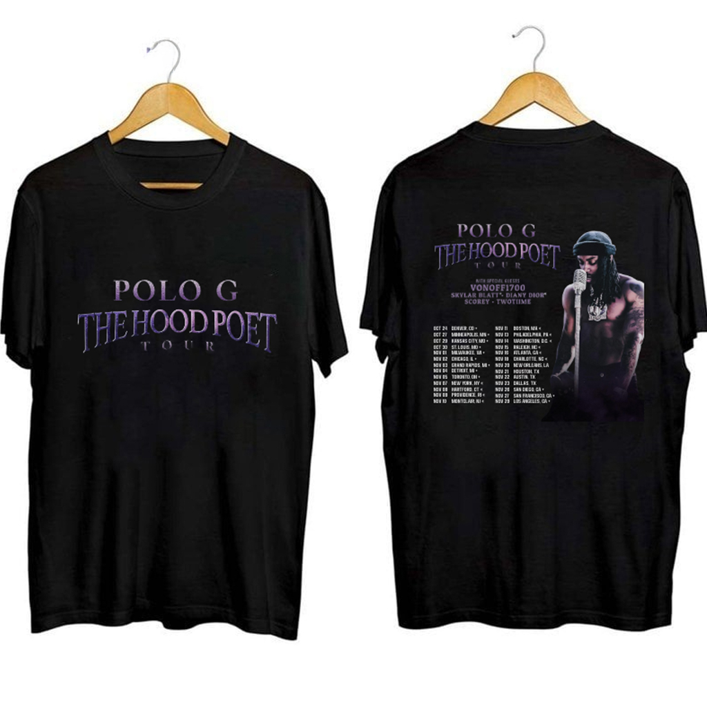 Polo G The Hood Poet Tour Shirt Polo G Merch Gifts For Music Fans Polo G The Hood Poet Tour Shirt Polo G Merch Gifts For Music Fans