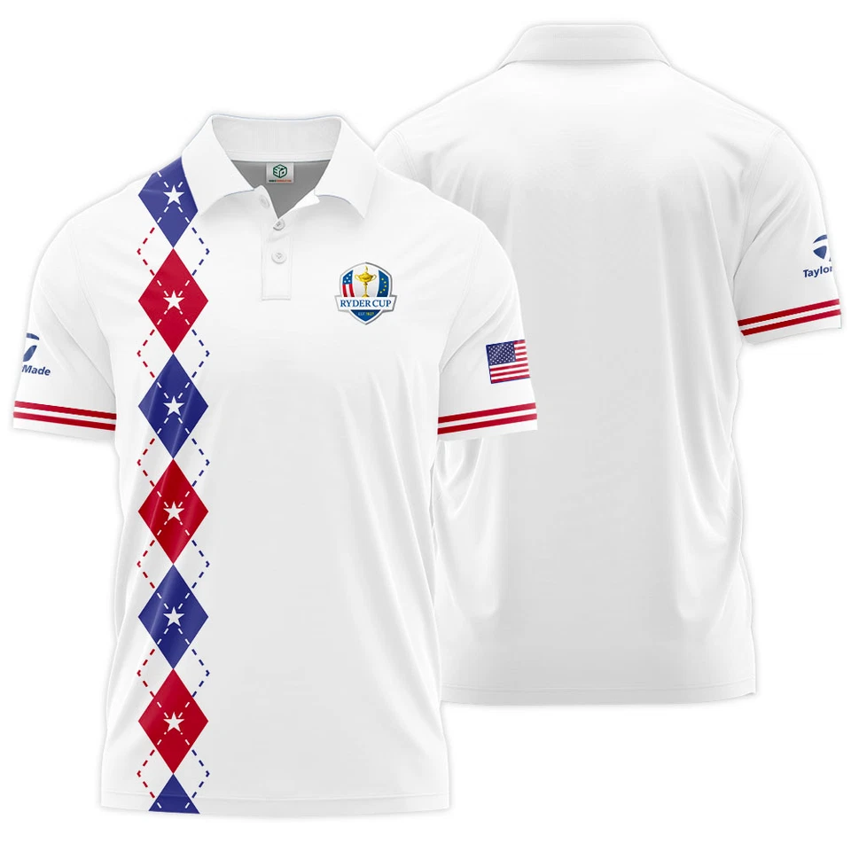 Polo Golf Shirt Ryder Cup Men's Polo Shirt Top Gifts For Golfers