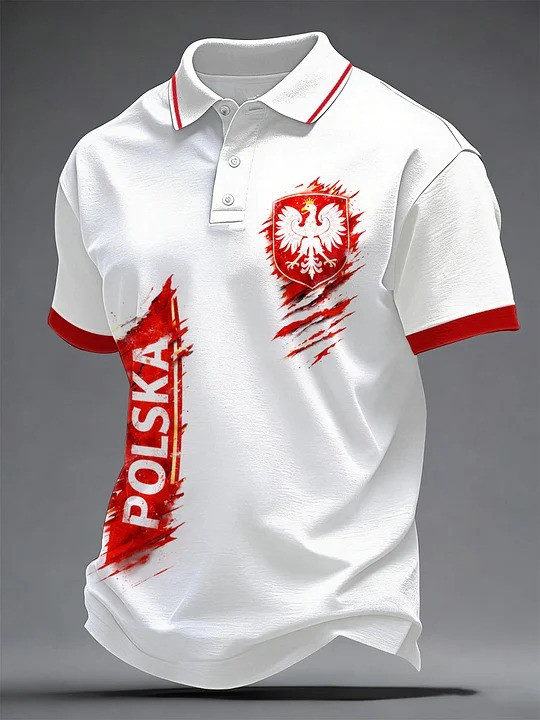 Polska Poland Eagle Polo Shirt Polish Football Fan Match Day Apparel Patriotic Gift For Polish Fans