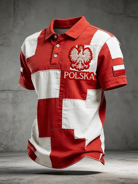 Polska Poland Eagle Polo Shirt Polish National Pride Apparel Unique Heritage Fan Gear Gift For Poles
