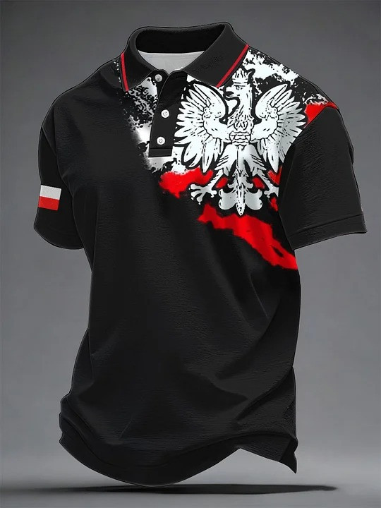 Polska Poland Eagle Polo Shirt Polish Patriot Heritage Bold Apparel Unique Gift For Polish American Fans
