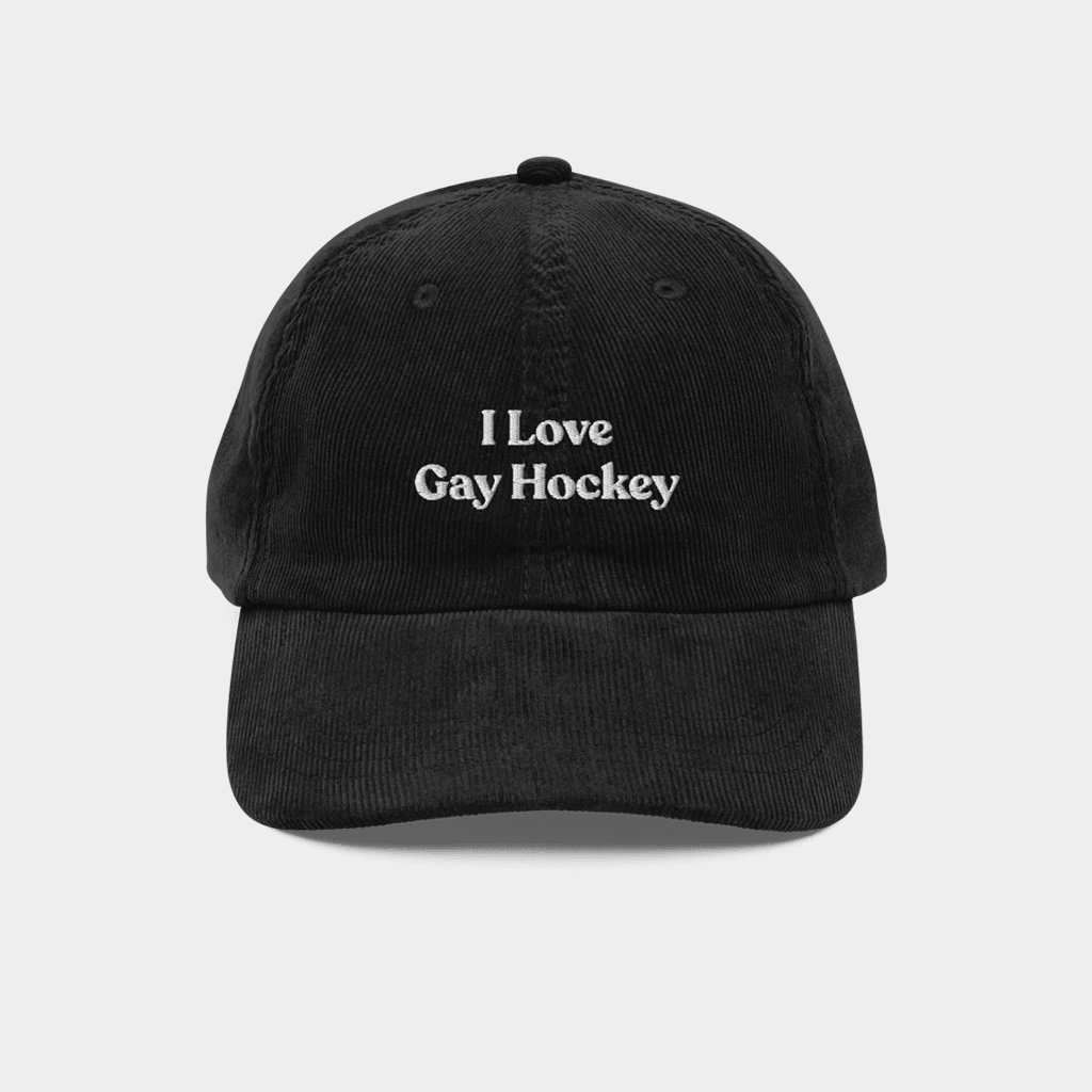 Polychrome Goods Merch I Love Gay Hockey Embroidered Hat Heated Rivalry Merch Fan Gifts