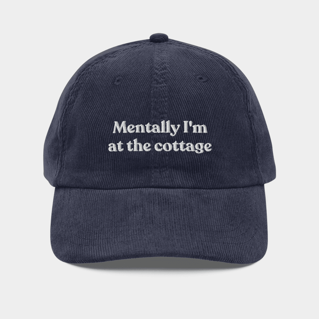 Polychrome Goods Merch Mentally I'm At The Cottage Hat Embroidered Heated Rivalry Inspired Merch Polychrome Goods Merch Mentally I'm At The Cottage Hat Embroidered Heated Rivalry Inspired Merch