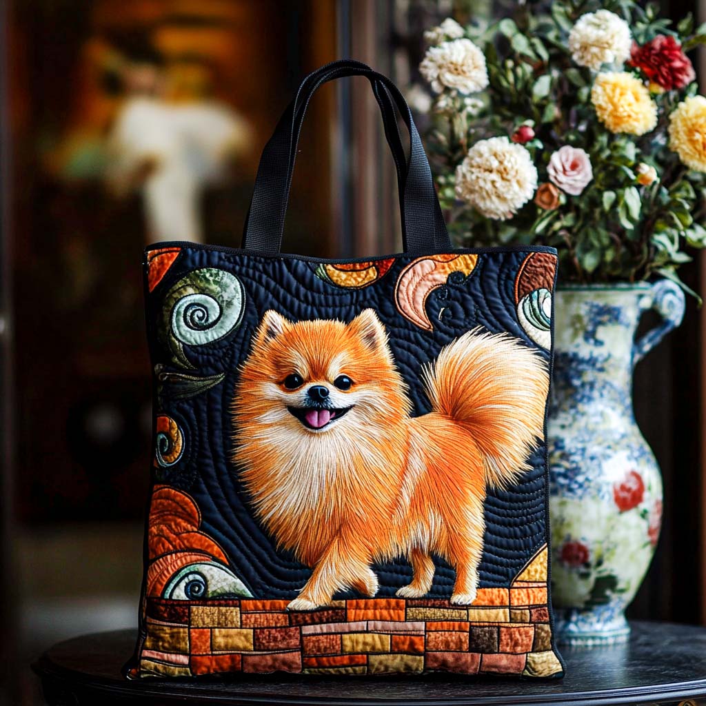 Pom Star Glow Quilted Tote Bag Romantic Christmas Gifts