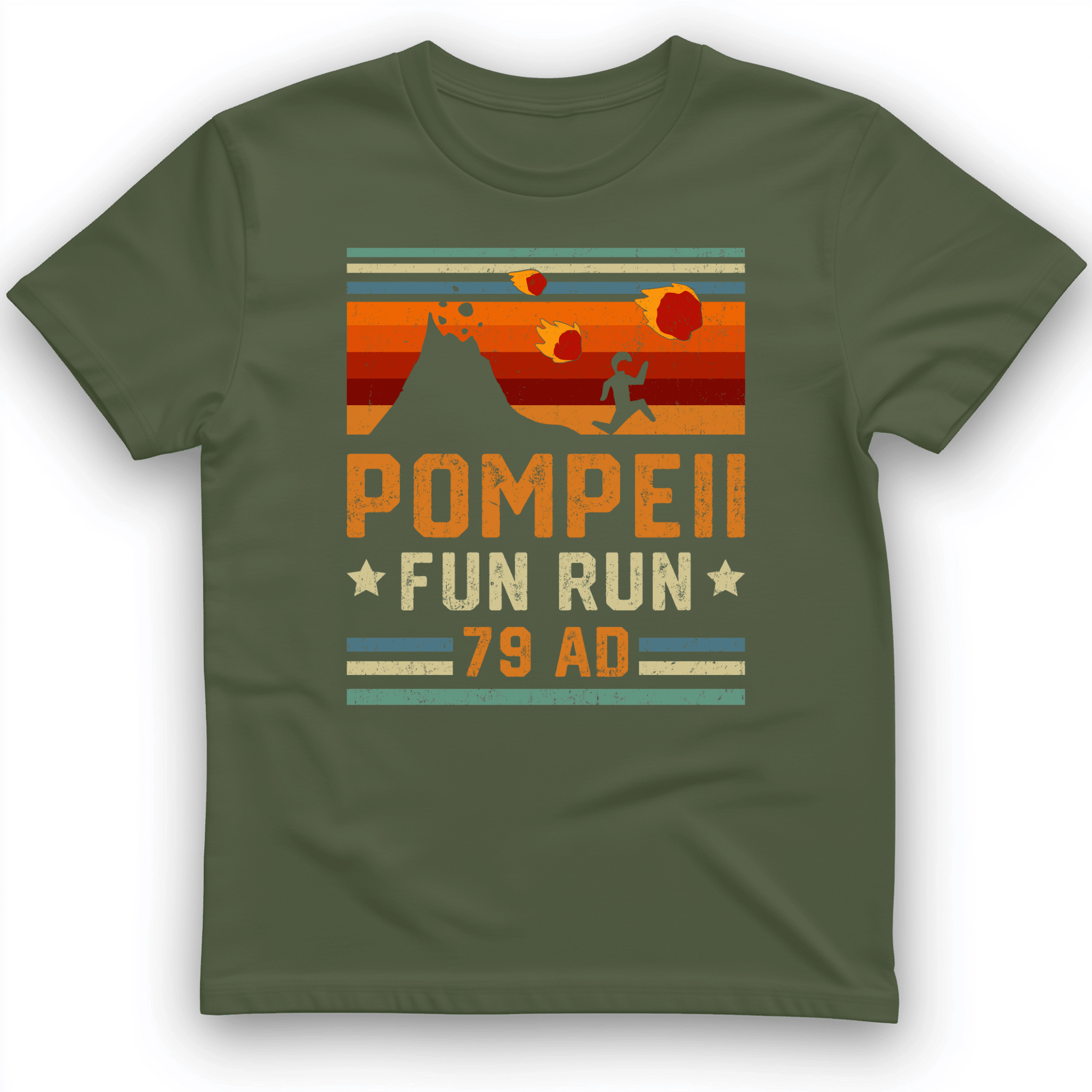 Pompeii Fun Run 79 AD T-Shirt Funny Graphic Clothes Wonderful Gifts For Meme Lovers