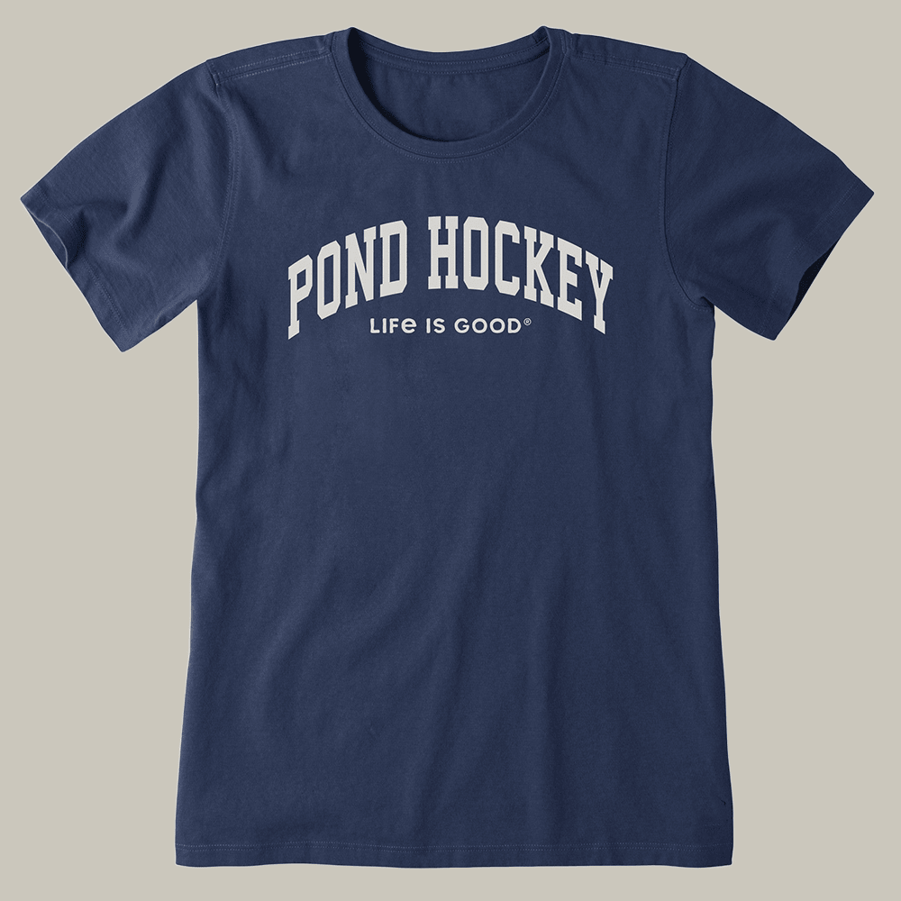 Pond Hockey Life Is Good T-Shirt Trendy Clothes Hockey Themed Gift For Wife