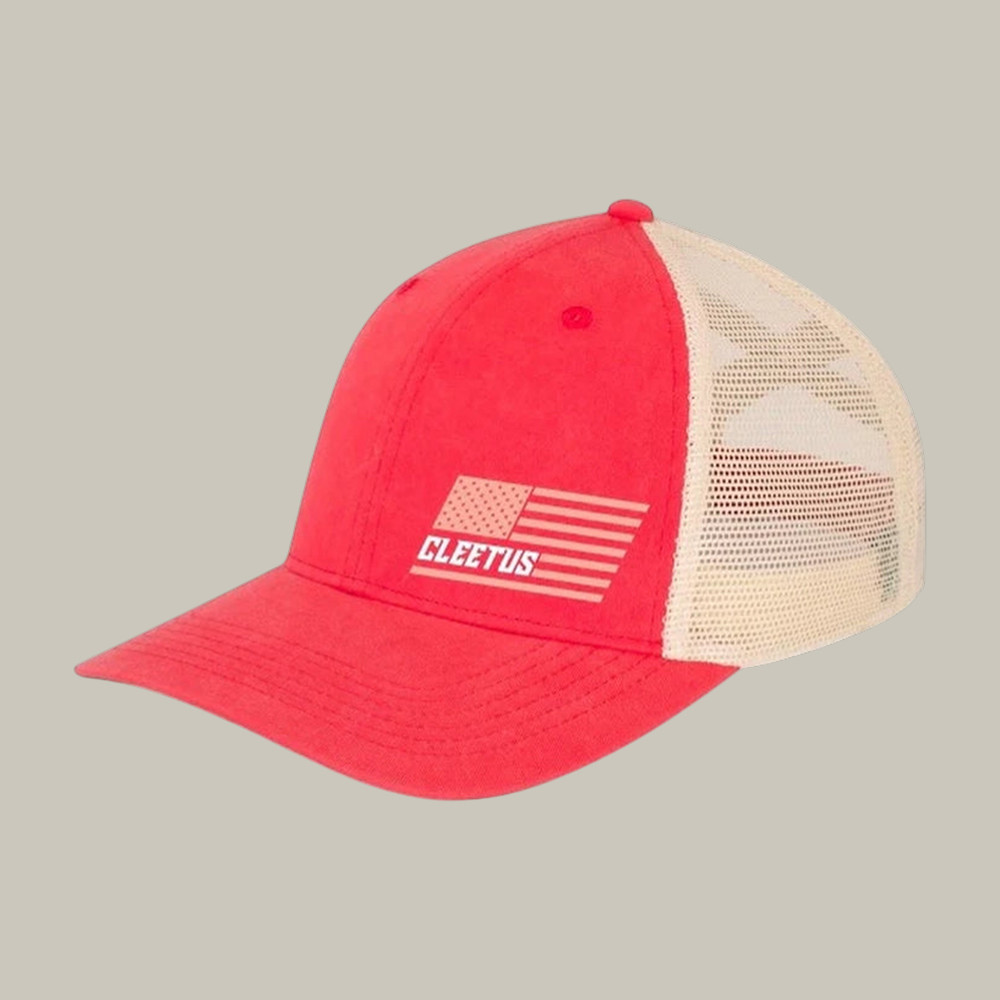 Ponytail Cleetus Trucker Hat American Flag Cleetus McFarland Trucker Cap Fan Gift For Husband