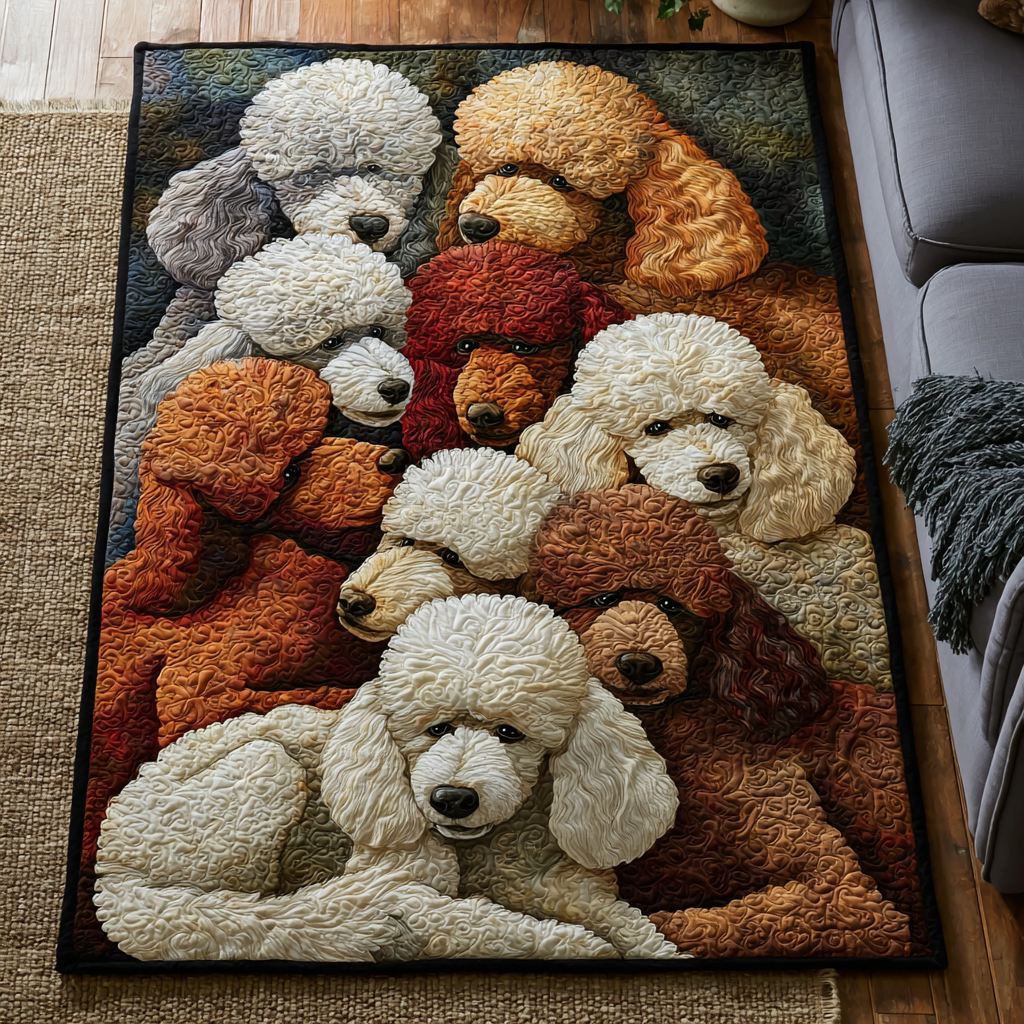 Poodle Grace Area Rug  Floor Rugs Xmas Gifts For Cousins