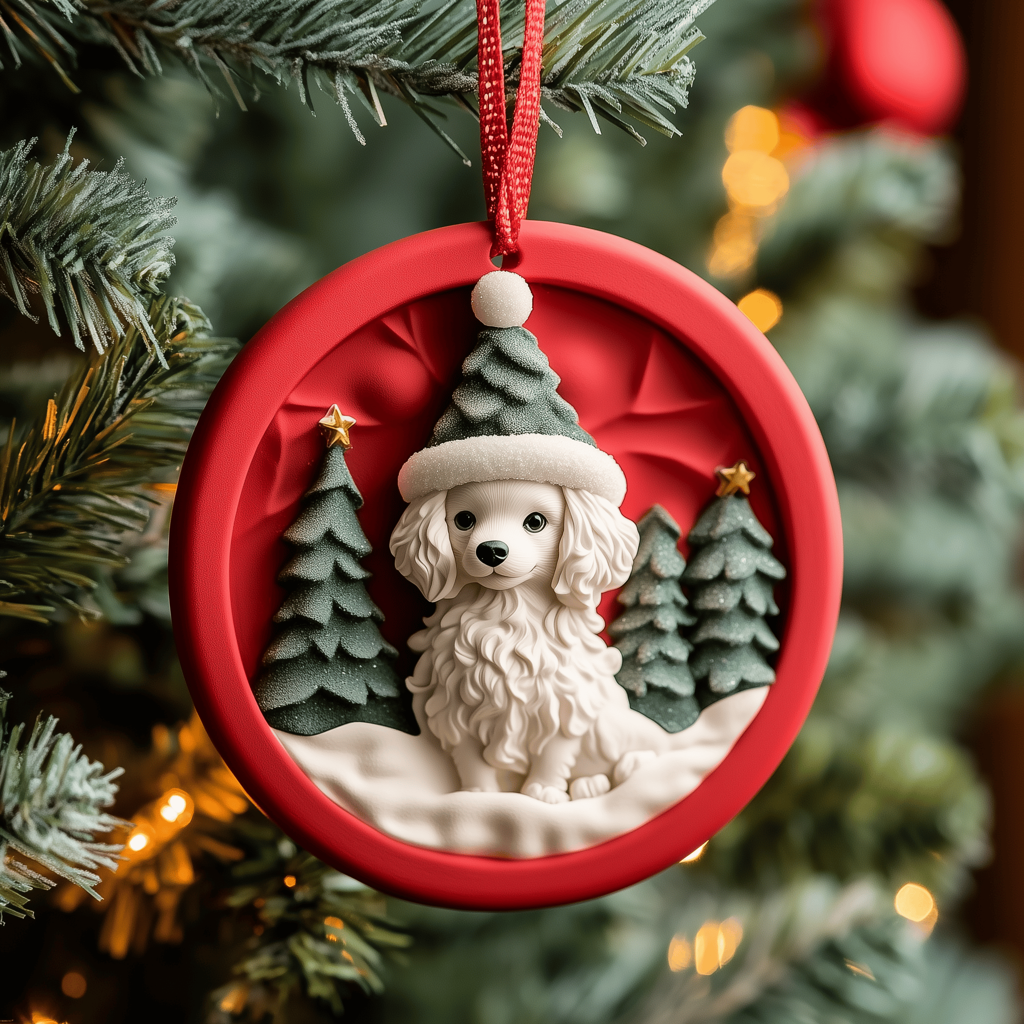 Poodle Mica Ornament Create Lasting Memories with Ornaments You'll Treasure