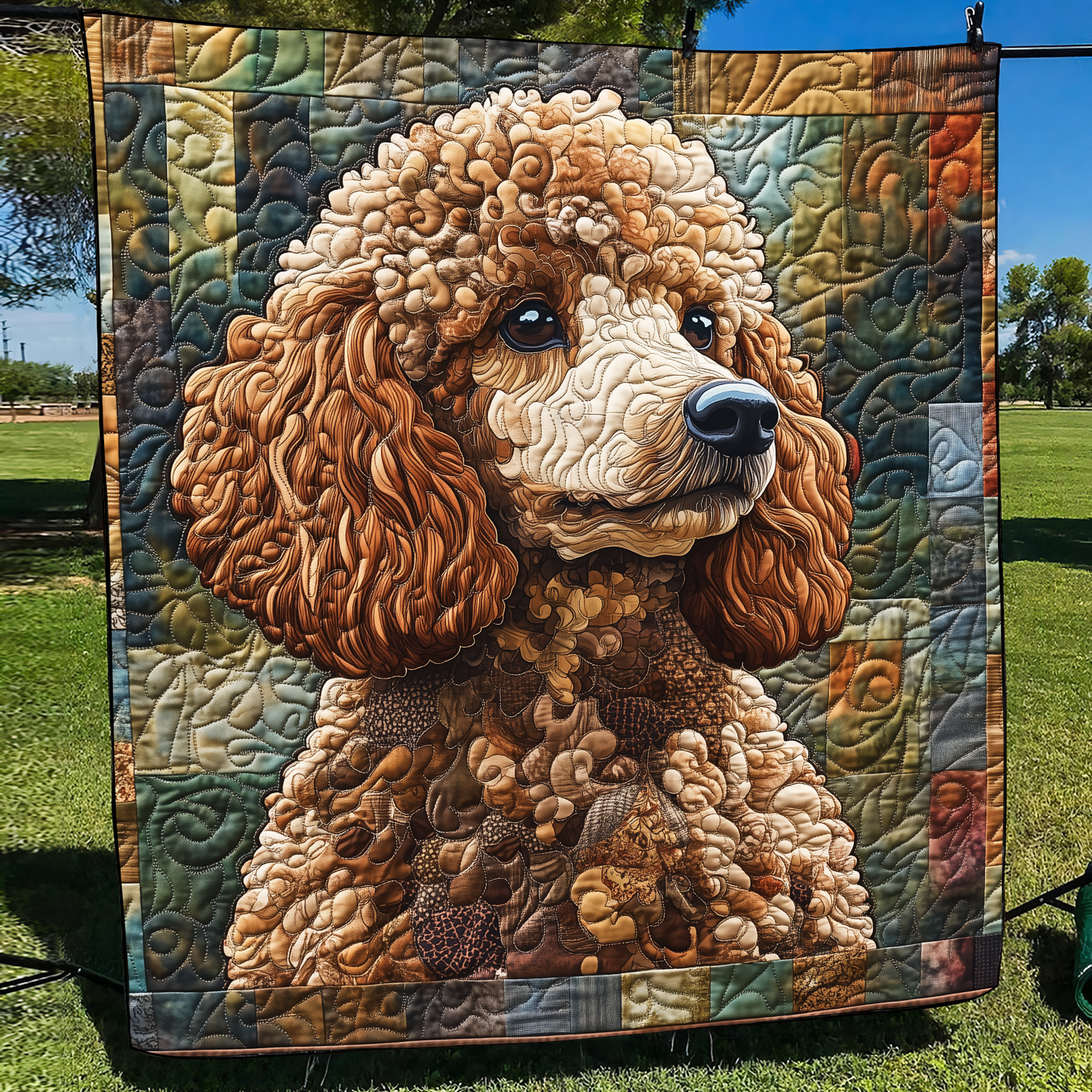 Poodle Parade Quilted Blanket Dog Gift Ideas For Dog Owners