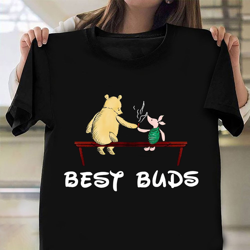 Pooh And Piglet Best Bud Shirt Pooh Inspirational T-Shirt Gifts For Fans
