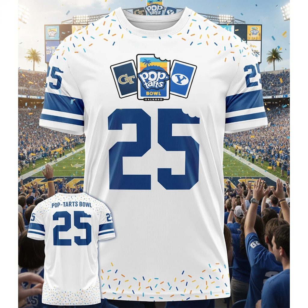 Pop Tarts Bowl 2025 Georgia Tech Vs BYU Orlando Shirt Football Fan Merch Gifts For Him