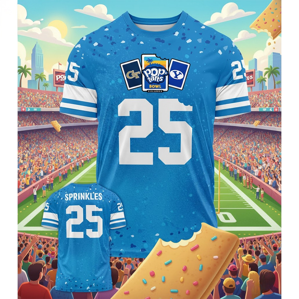 Pop Tarts Bowl 2025 Georgia Tech Vs BYU Orlando Sprinkles Shirt Football Fan Merch Gifts