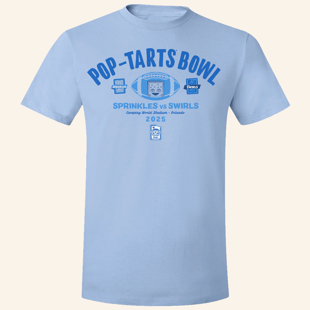 Pop Tarts Bowl Merch Pop Tarts 2 Team Sprinkles Vs Swirls 2025 T-Shirt Gifts For Football Fans