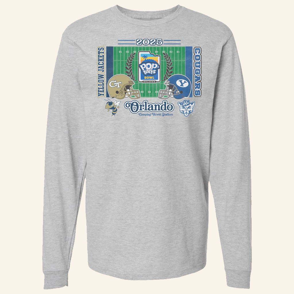 Pop Tarts Bowl Merch Yellow Jackets Vs Cougars 2025 Long Sleeve Shirt Best Football Gifts