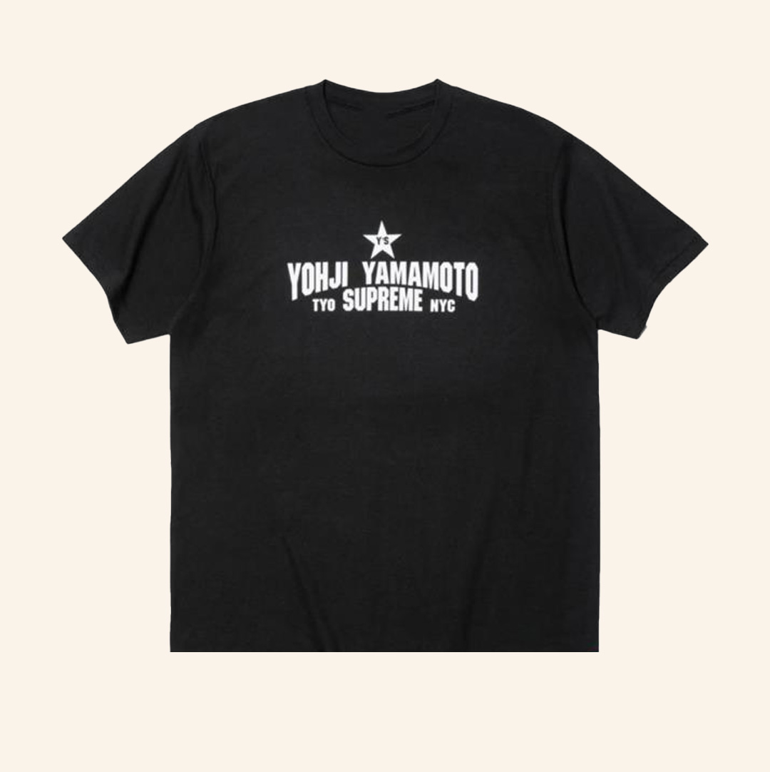 Popcorn Store Merch Supreme Yohji Yamamoto Star Black Tee Popcorn Store Merch Supreme Yohji Yamamoto Star Black Tee