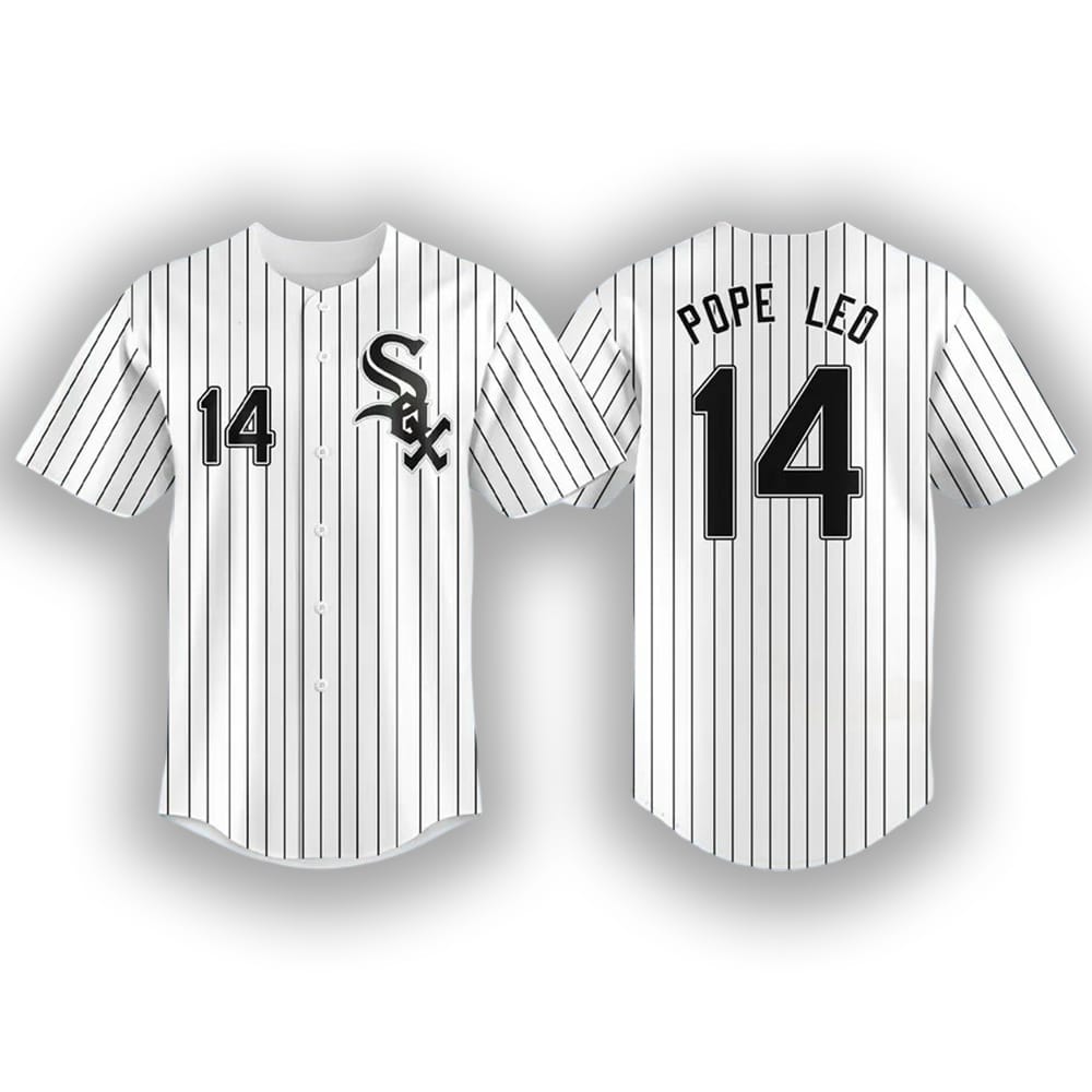 Pope Leo 14 White Sox Jersey Pope Leo Merch Best Gifts For Baseball Lovers