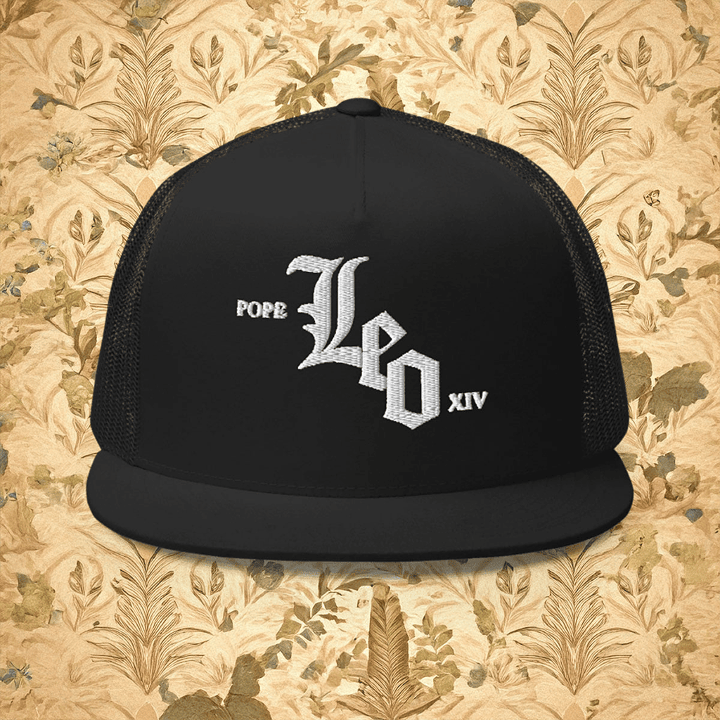 Pope Leo White Sox Hat Black Trucker Hat Unique Baseball Fan Gift for Men Pope Leo White Sox Hat Black Trucker Hat Unique Baseball Fan Gift for Men