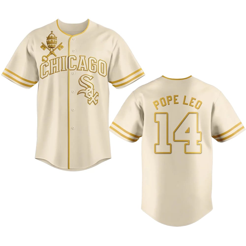 Pope Leo XIV Chicago Vatican City Connect Jersey Pope Leo Merch Baseball Team Gift Ideas