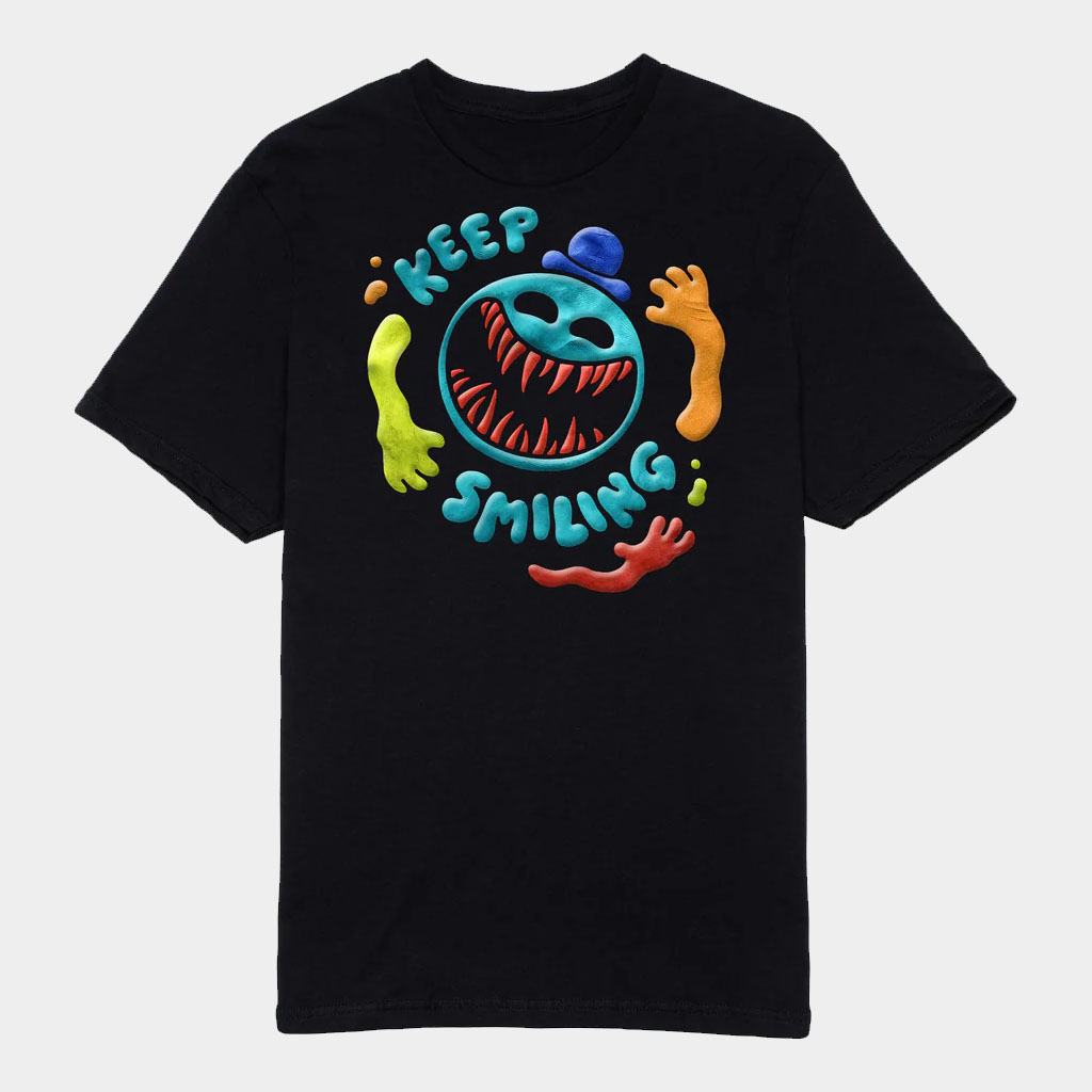 Poppy Playtime Merch Doey Keep Smiling T-Shirt Birthday Gift Ideas For Him