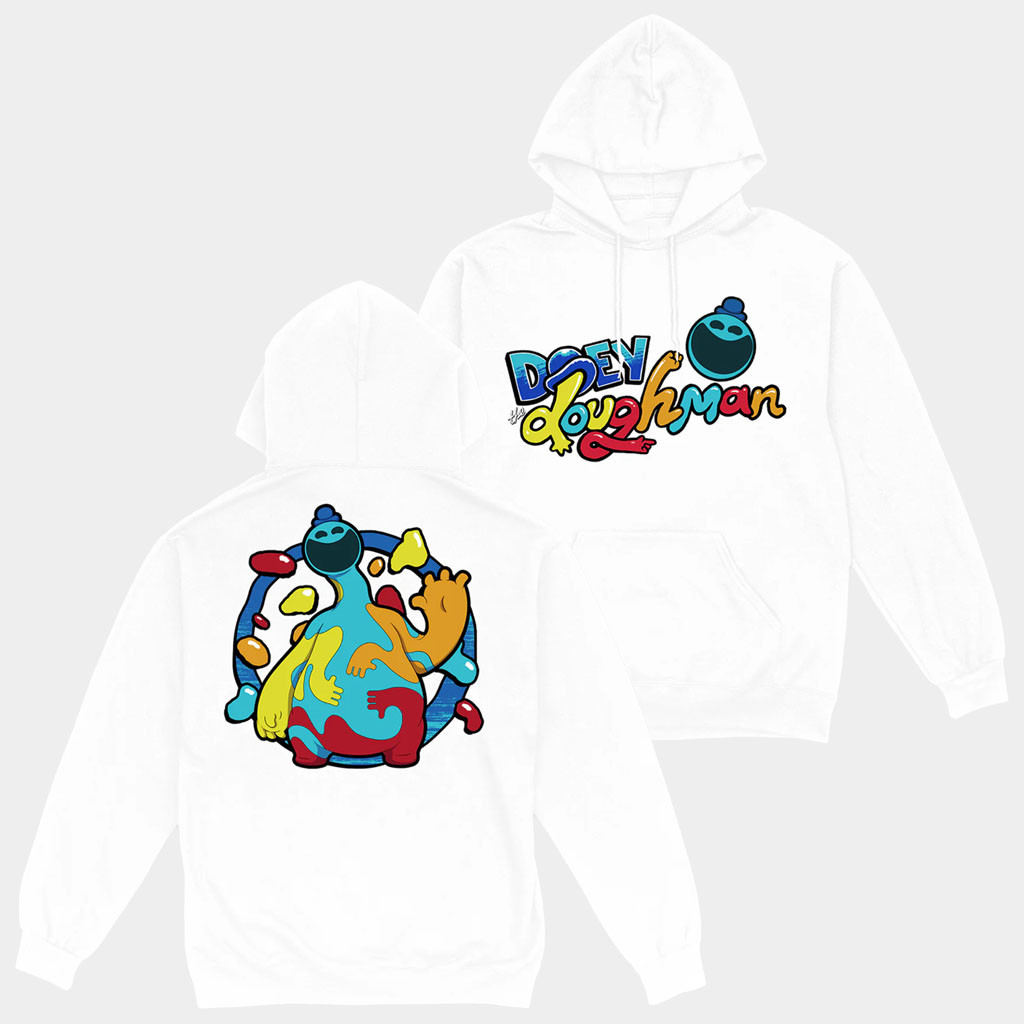 Poppy Playtime Merch Doey The Doughman White Hoodie Good Gifts For Boyfriend
