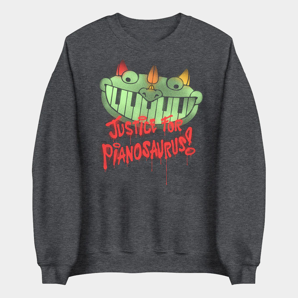 Poppy Playtime Merch Justice For Pianosaurus Sweashirt Gifts For Besties