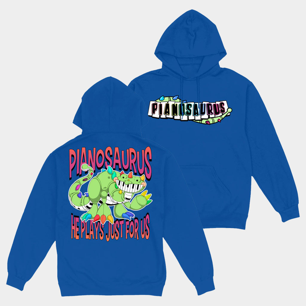 Poppy Playtime Merch Pianosaurus He Plays For Us Hoodie Birthday Gift Ideas For Friends