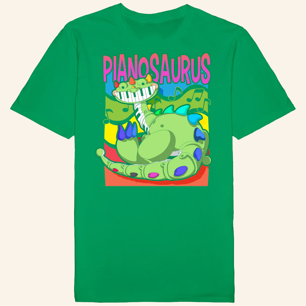 Poppy Playtime Merch Pianosaurus T-Shirt Gifts Ideas For Brothers