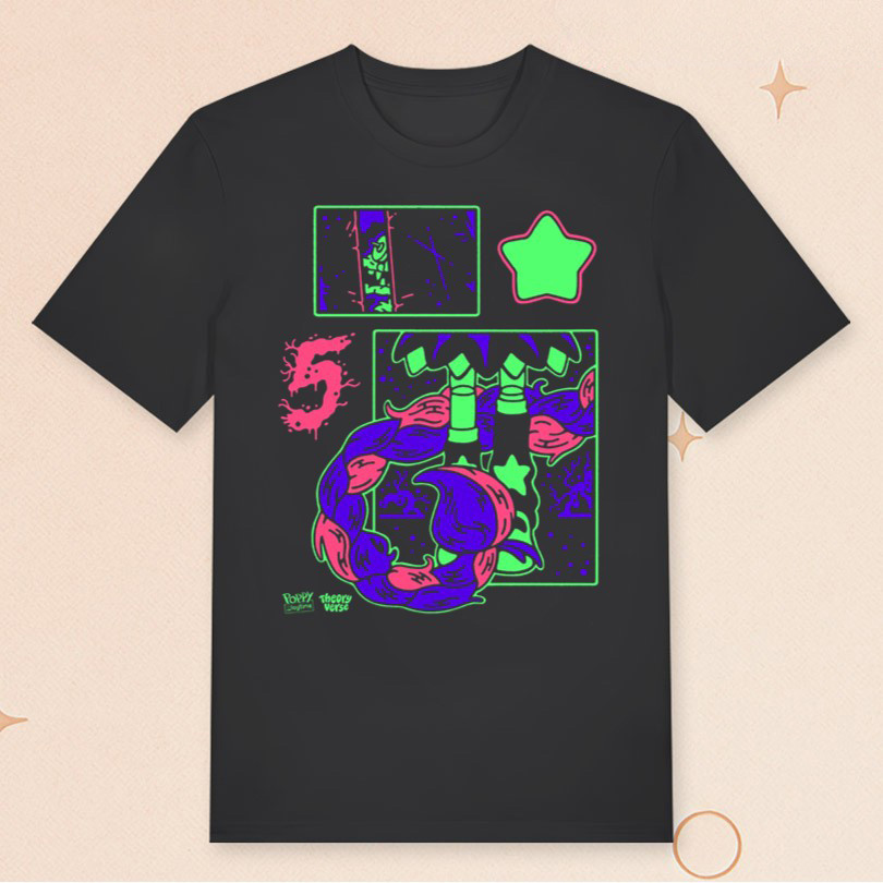 Poppy Playtime Merch Poppy Playtime X Theoryverse Chapter 5 T-Shirt Gifts For Husband