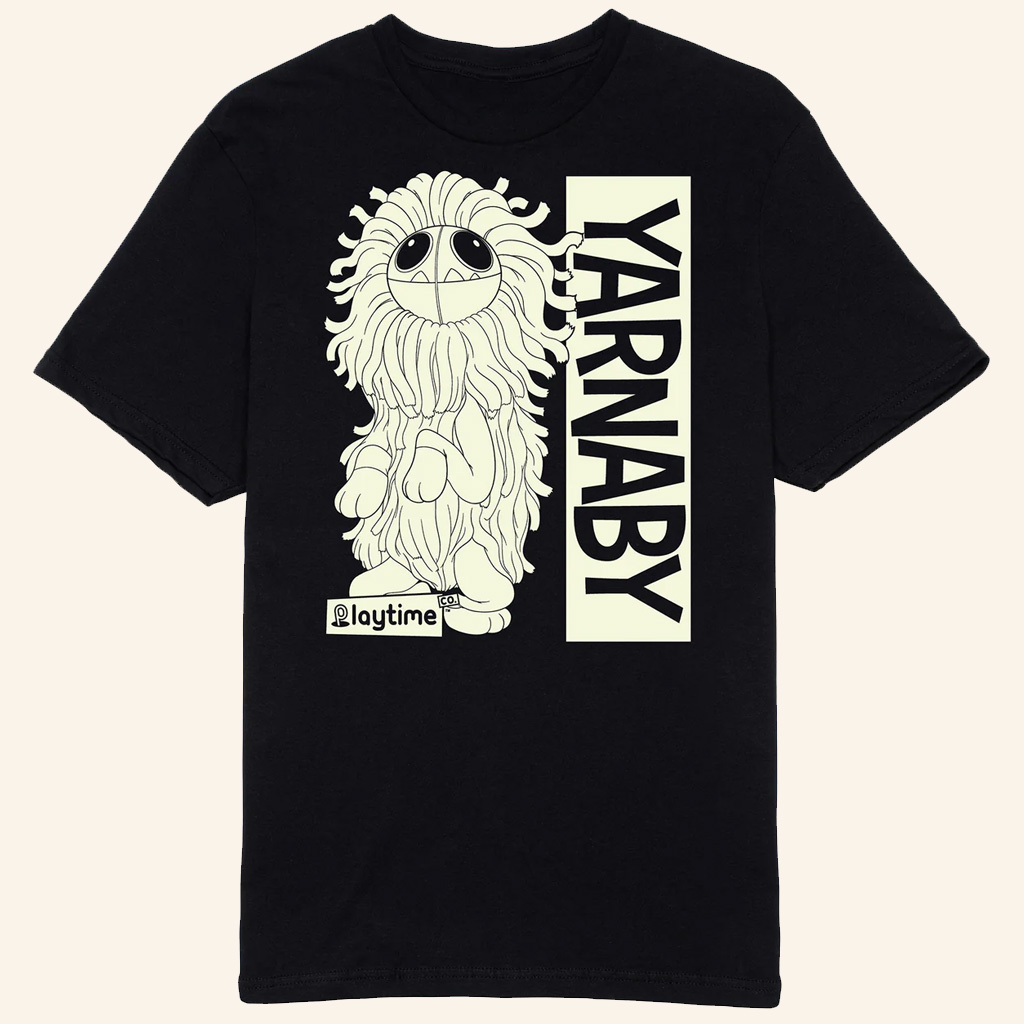 Poppy Playtime Merch Yarnaby Sitting Black T-Shirt Great Gifts For Friends Poppy Playtime Merch Yarnaby Sitting Black T-Shirt Great Gifts For Friends