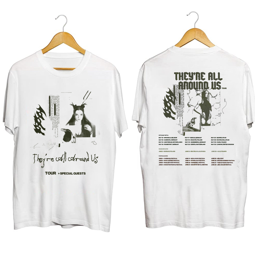 Poppy Summer Tour 2025 Shirt They're All Around Us T-Shirt Poppy Merch Gifts For Fans Poppy Summer Tour 2025 Shirt They're All Around Us T-Shirt Poppy Merch Gifts For Fans