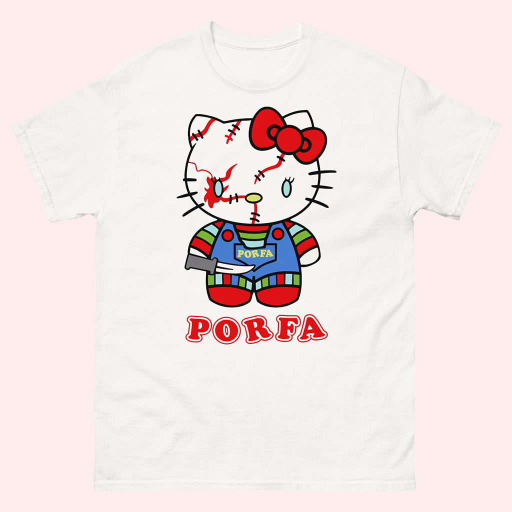 Porfa Merch Porfa Hello Kitty Halloween T-Shirt Gifts For Daughter Porfa Merch Porfa Hello Kitty Halloween T-Shirt Gifts For Daughter