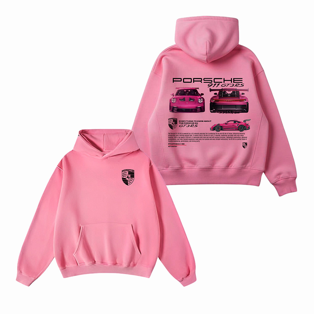 Porsche 911 GT3 RS Hoodie Porsche Accessories GT3 Racing Enthusiast Gift