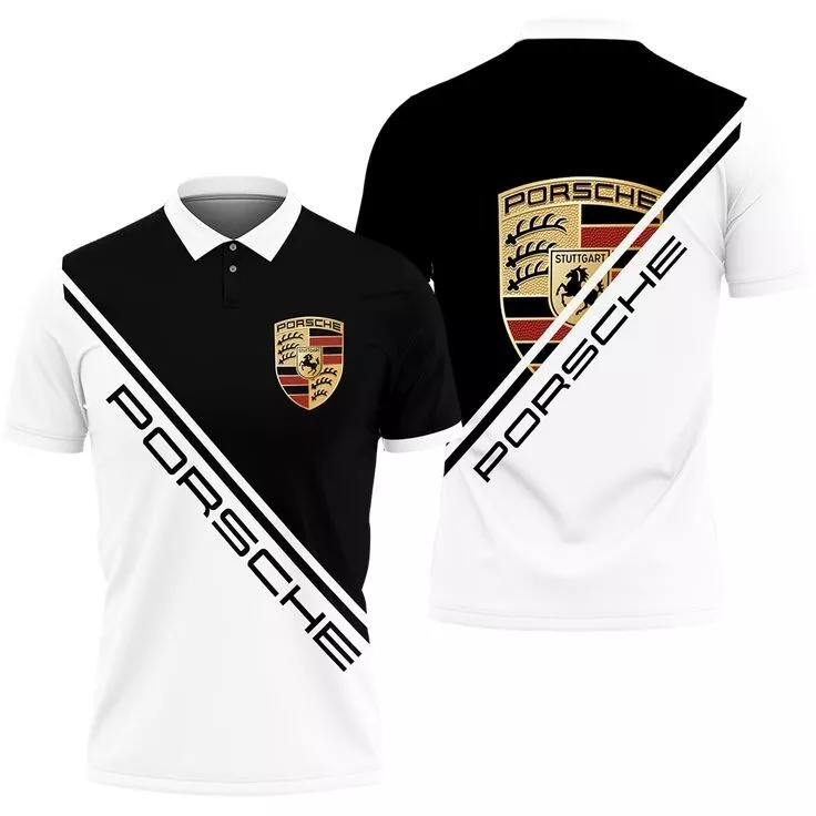 Porsche Merch Porseche Racing Team Polo Shirt Motor Sport Best Gift For Racing Lovers